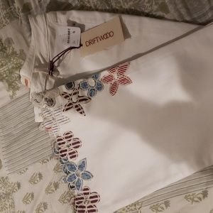 Brand new white denim bell bottoms